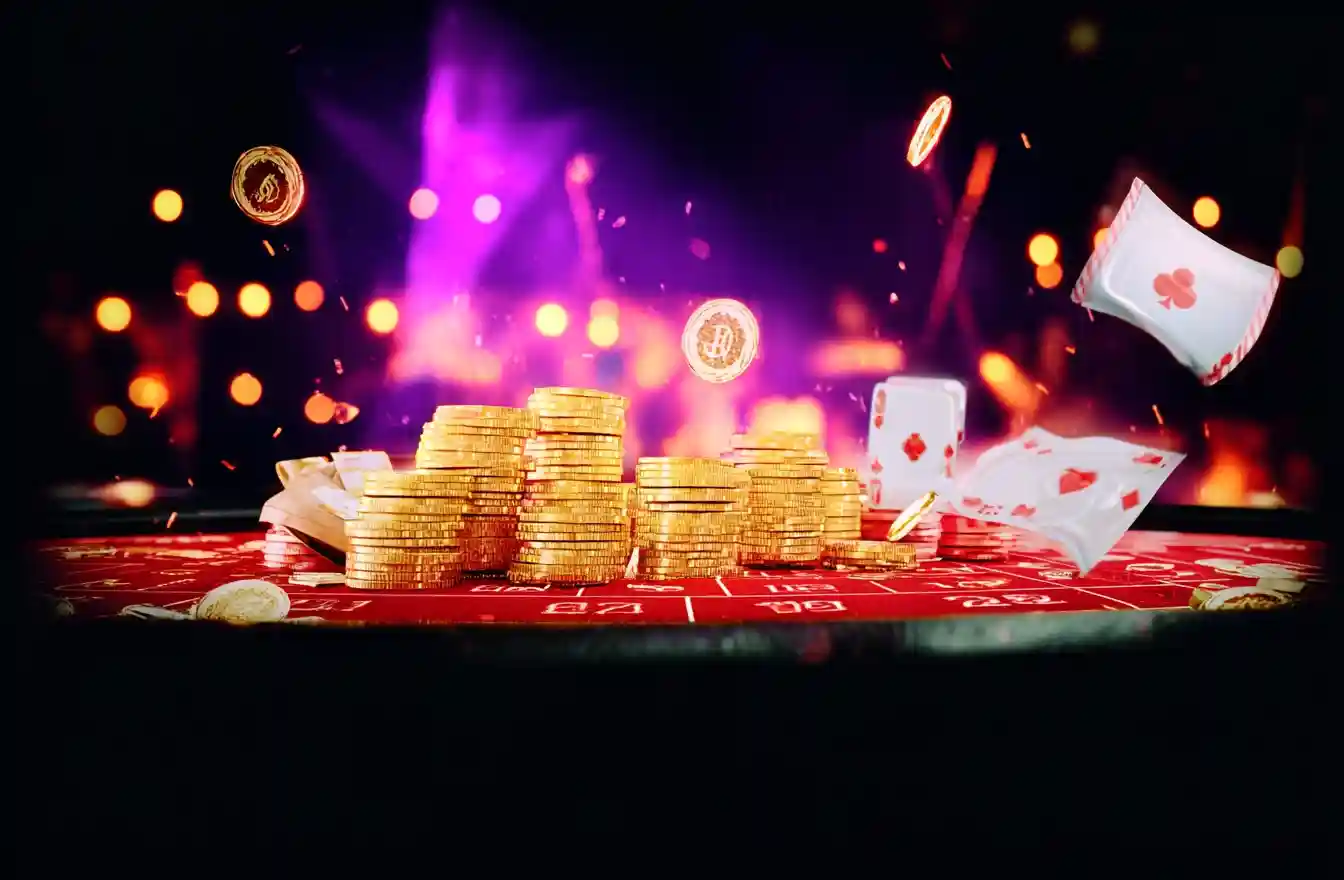 Colorful jackpot slots game screen on Facebook
