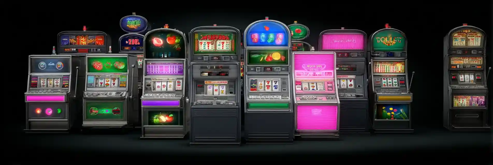 Slot machine displaying a jackpot win
